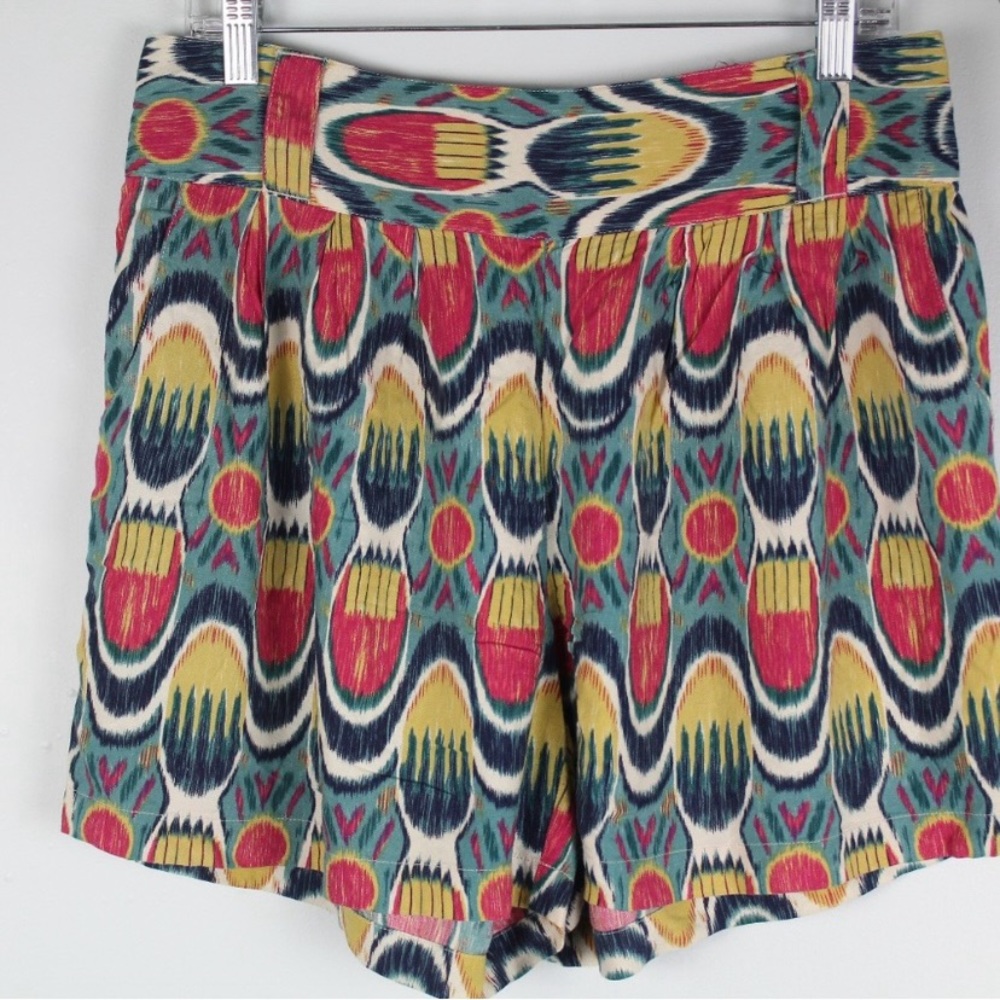 Lucky Brand Smock Back Abstract Print Shorts